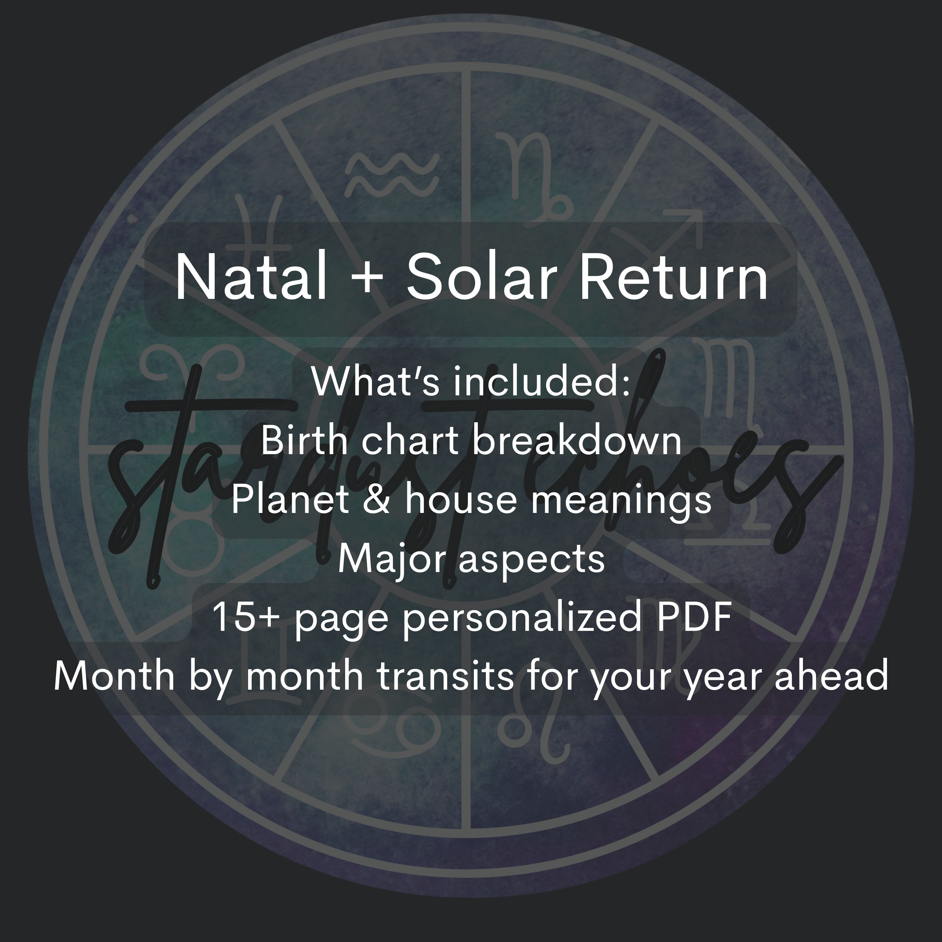 Natal Chart + Solar Return