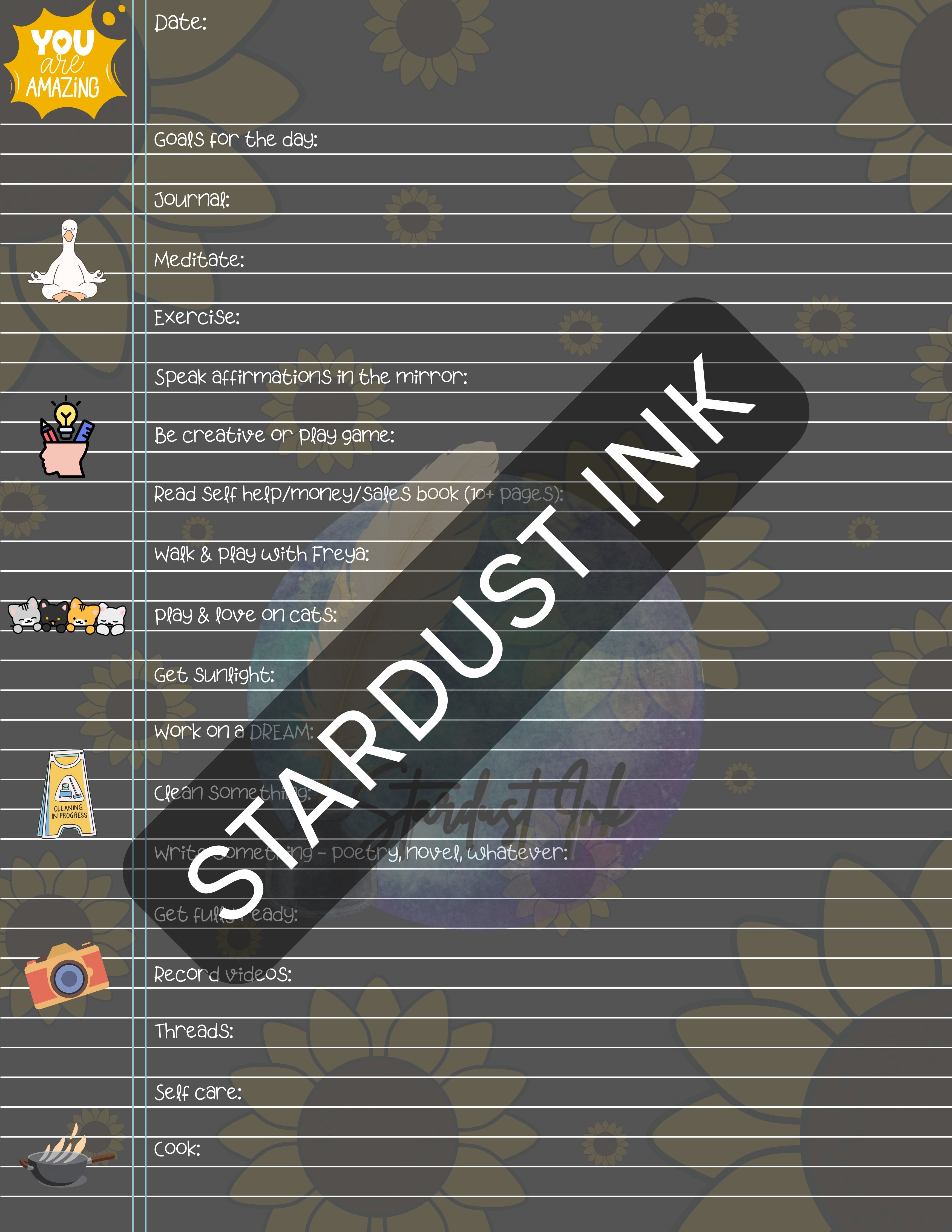 Custom daily goal list