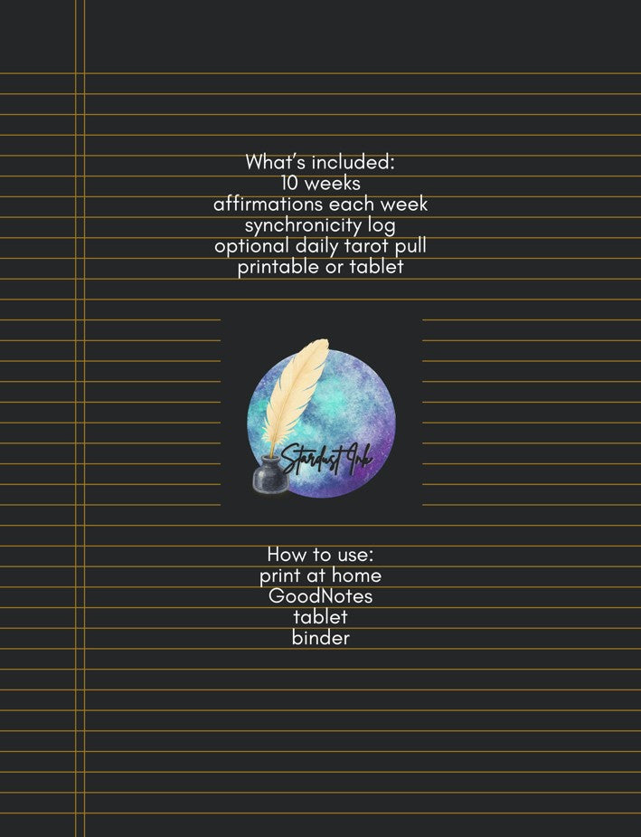 The Universe Answers - 10 Week Synchronicity Journal