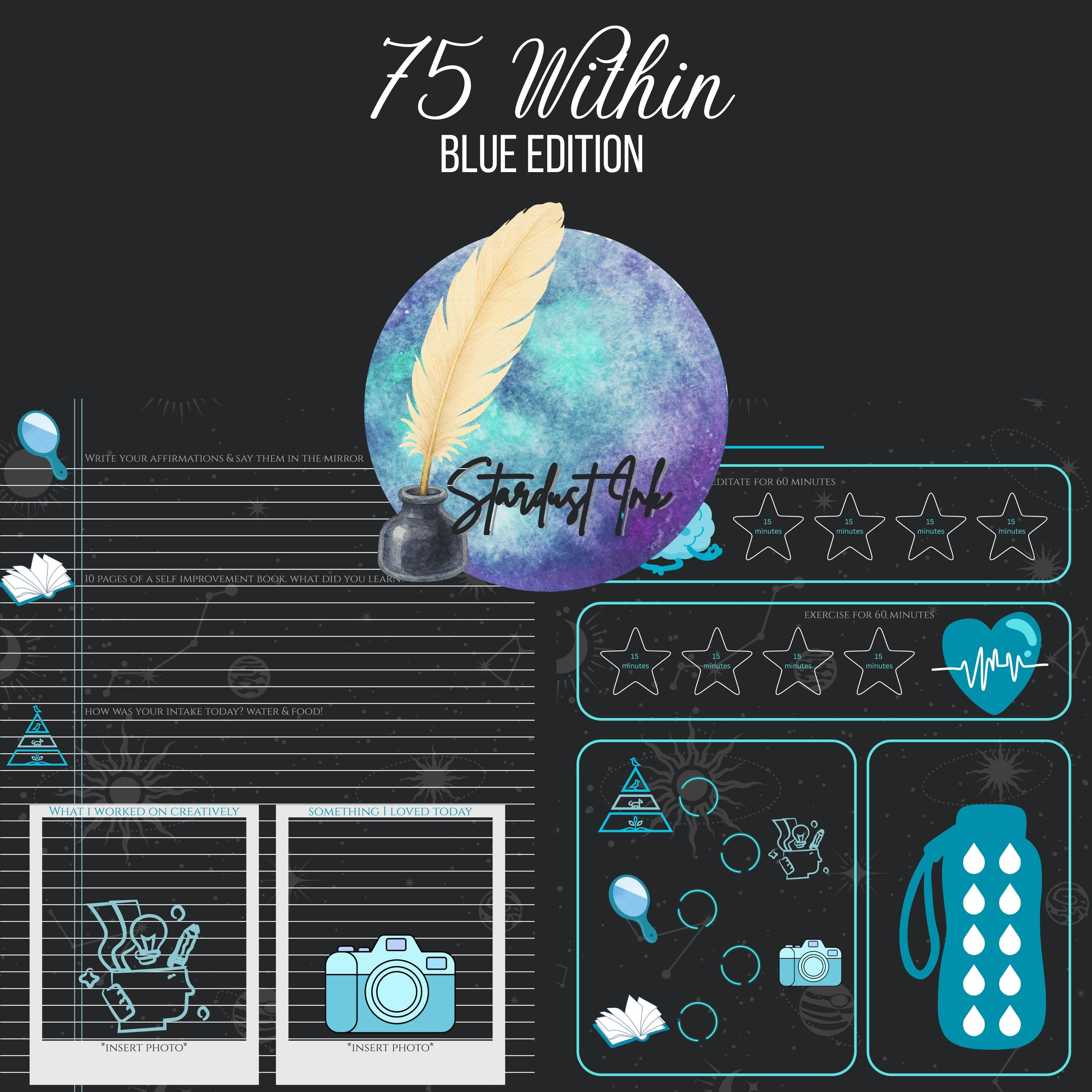 75 Within • BLUE • Mindfulness Journal