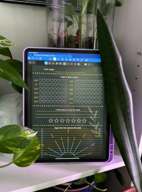 10-Week Synchronicity Journal • Angel Number Tracker • Spiritual Reflection Journal • Manifestation & Affirmation Planner • Tarot PDF